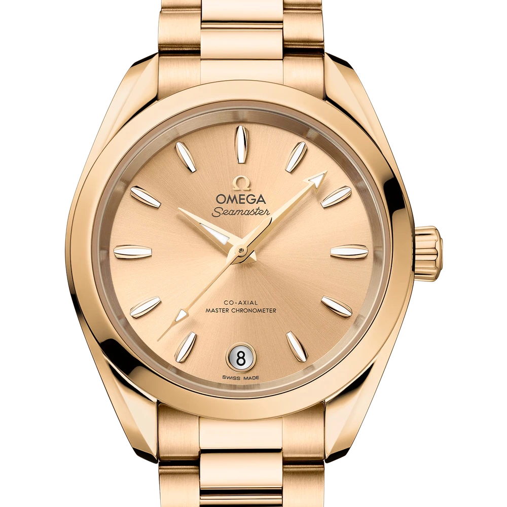 Omega 34 mm, Moonshine gold on Moonshine gold