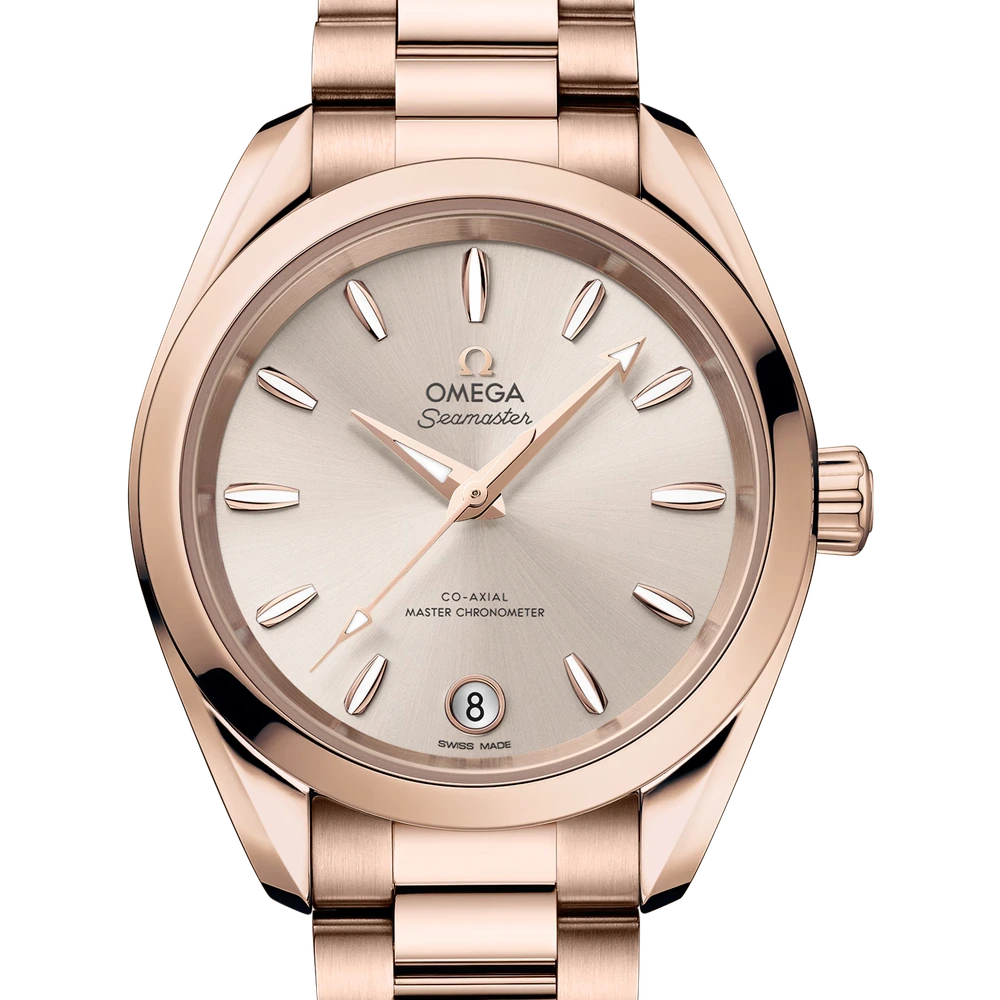 Omega 34 mm, Sedna gold on Sedna gold