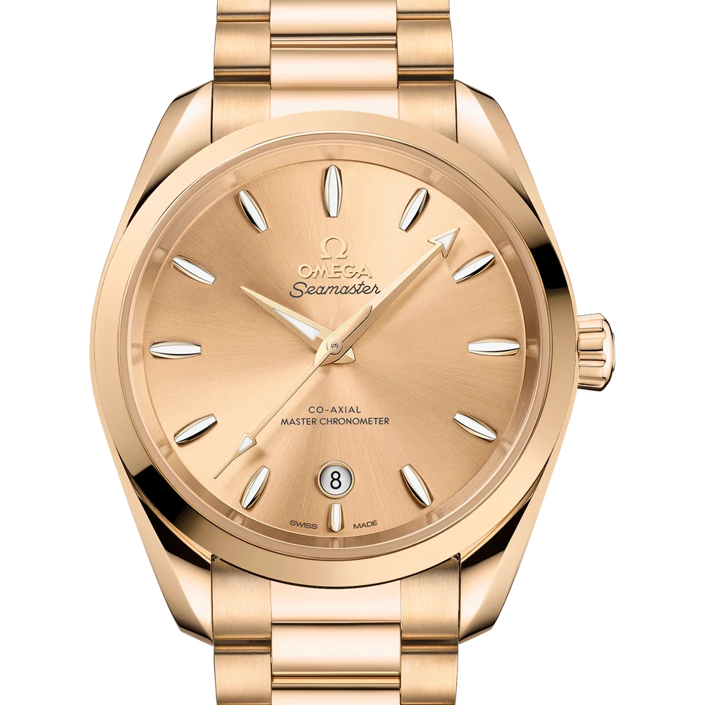 Omega 38 mm, Moonshine gold on Moonshine gold