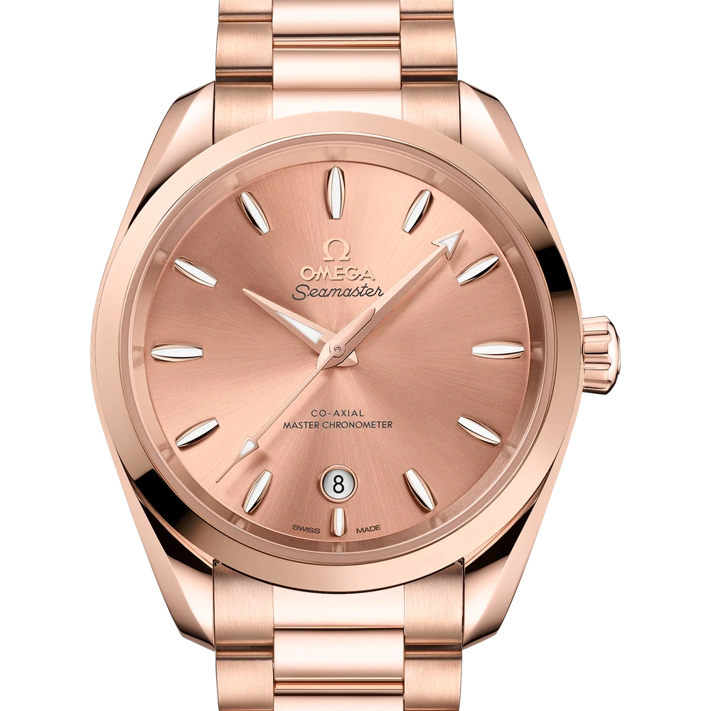Omega 38 mm, Sedna gold on Sedna gold