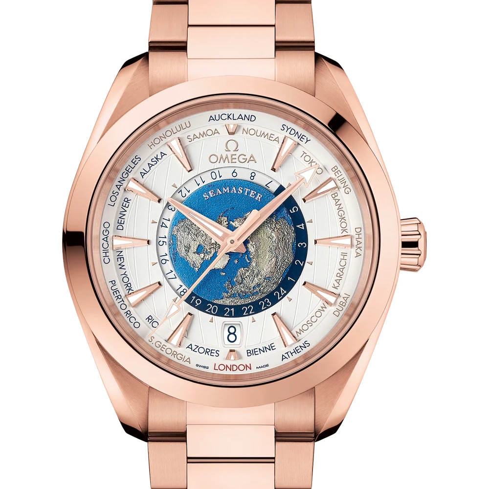 Omega 43 mm, Sedna gold on Sedna gold