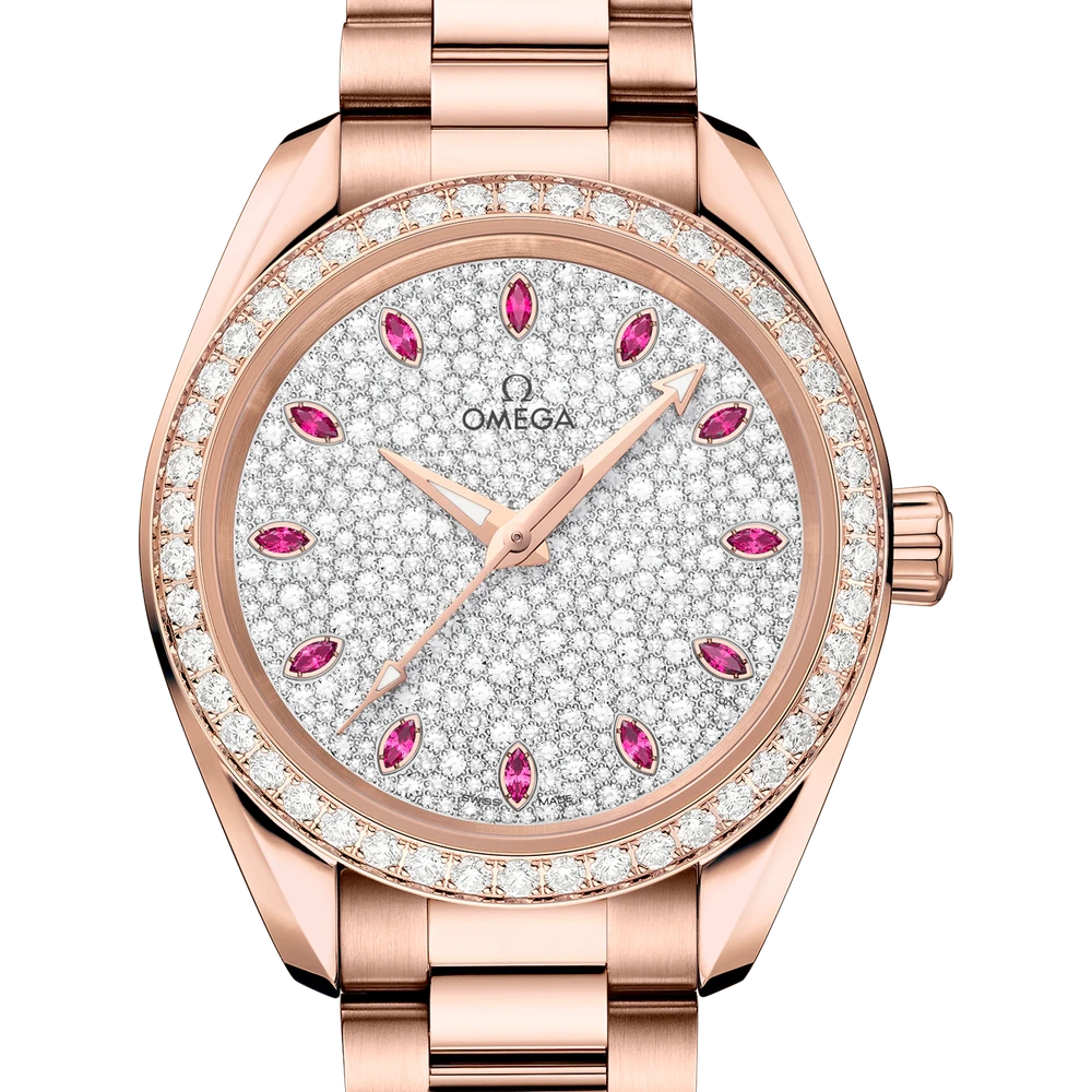 Omega 34 mm, Sedna gold on Sedna gold
