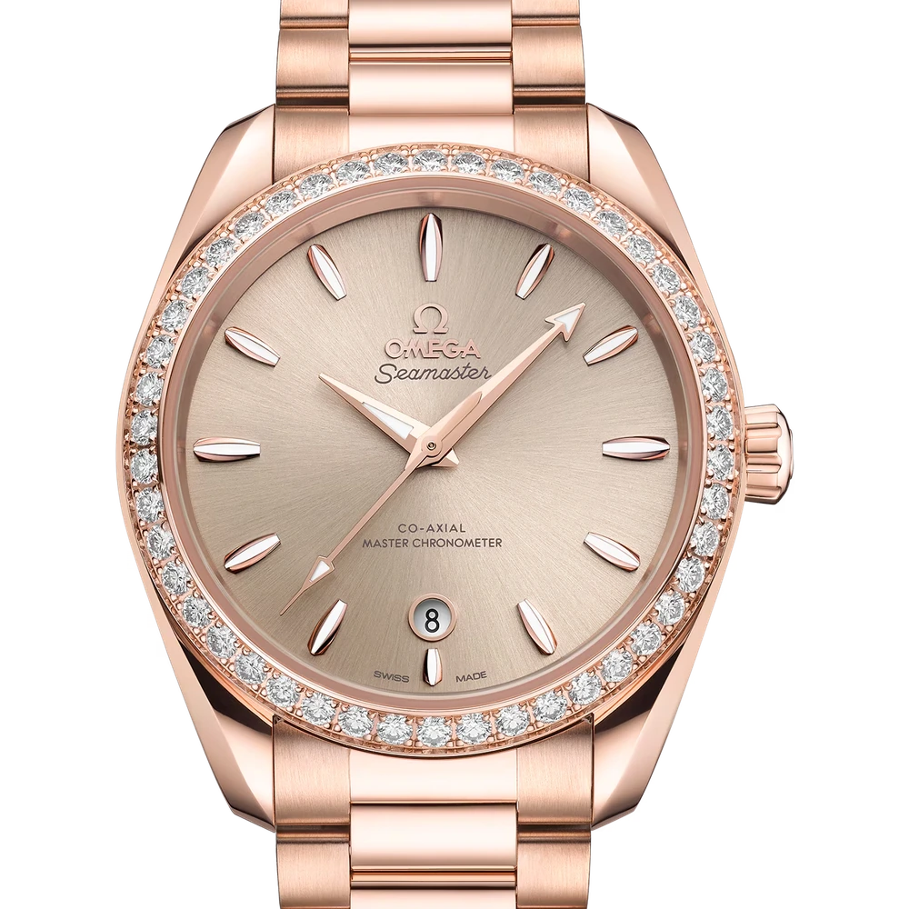 Omega 38 mm, Sedna gold on Sedna gold