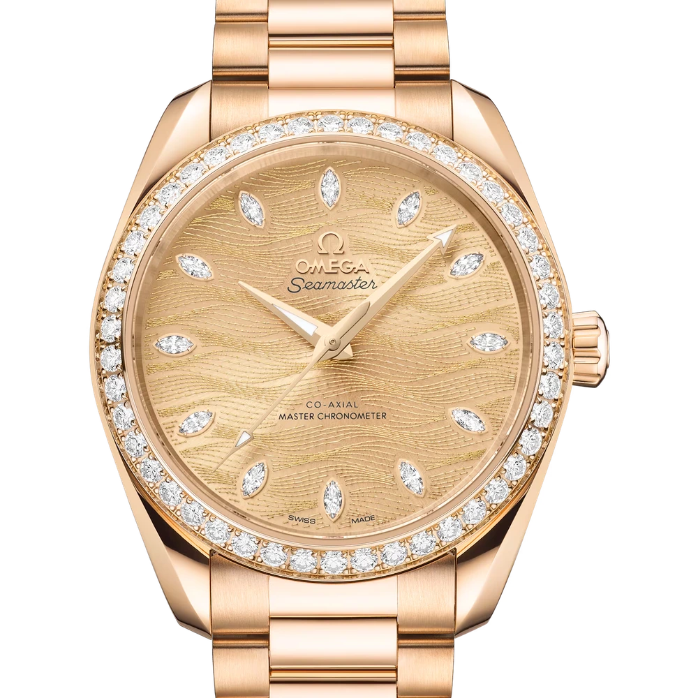 Omega 38 mm, Moonshine gold on Moonshine gold