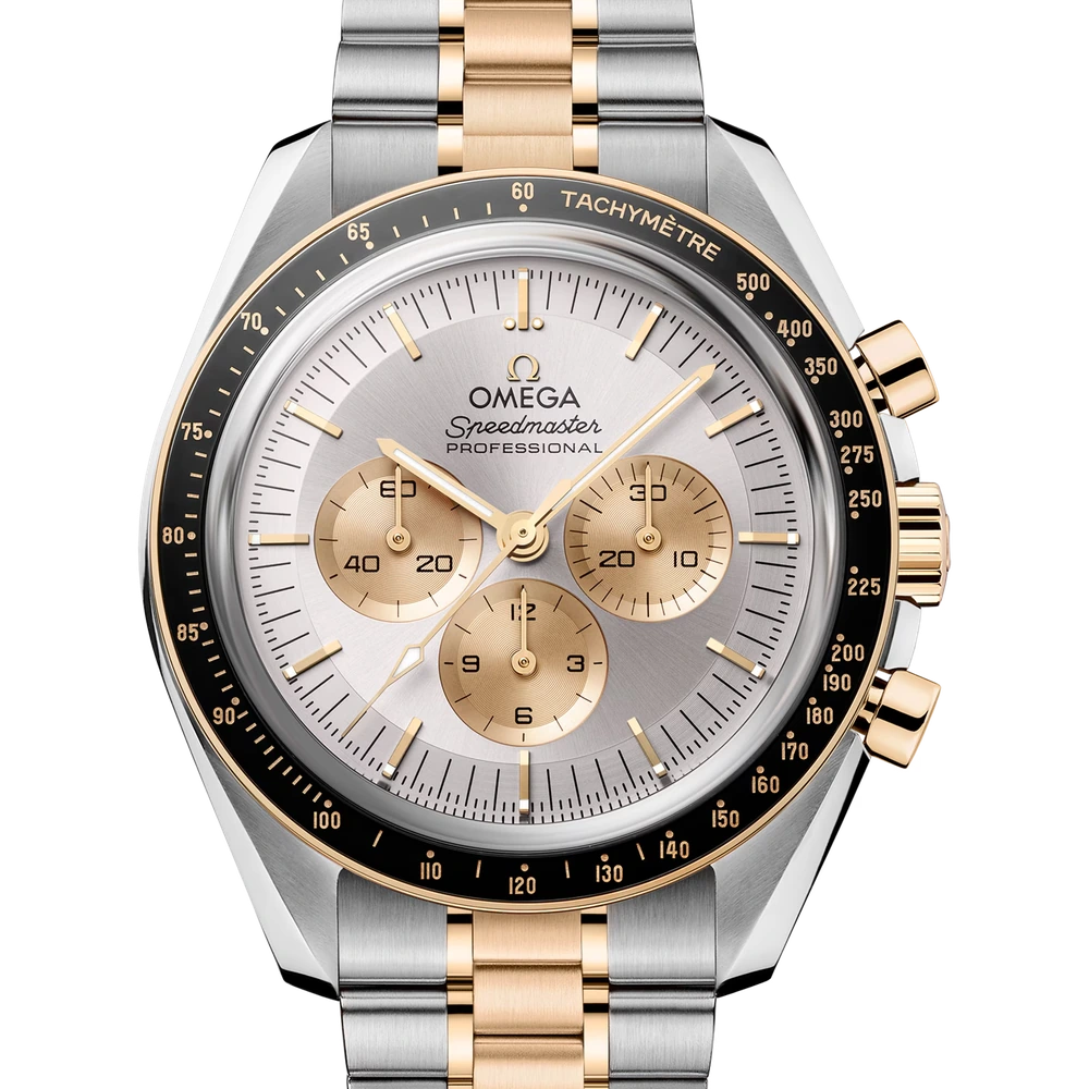 Omega 42 mm, steel - Moonshine gold on steel - Moonshine gold