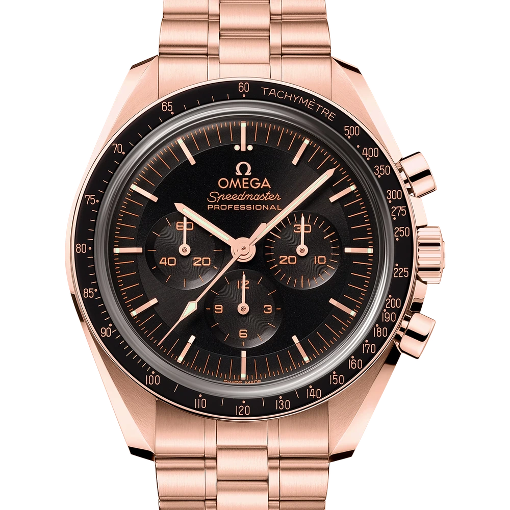 Omega 42 mm, Sedna gold on Sedna gold