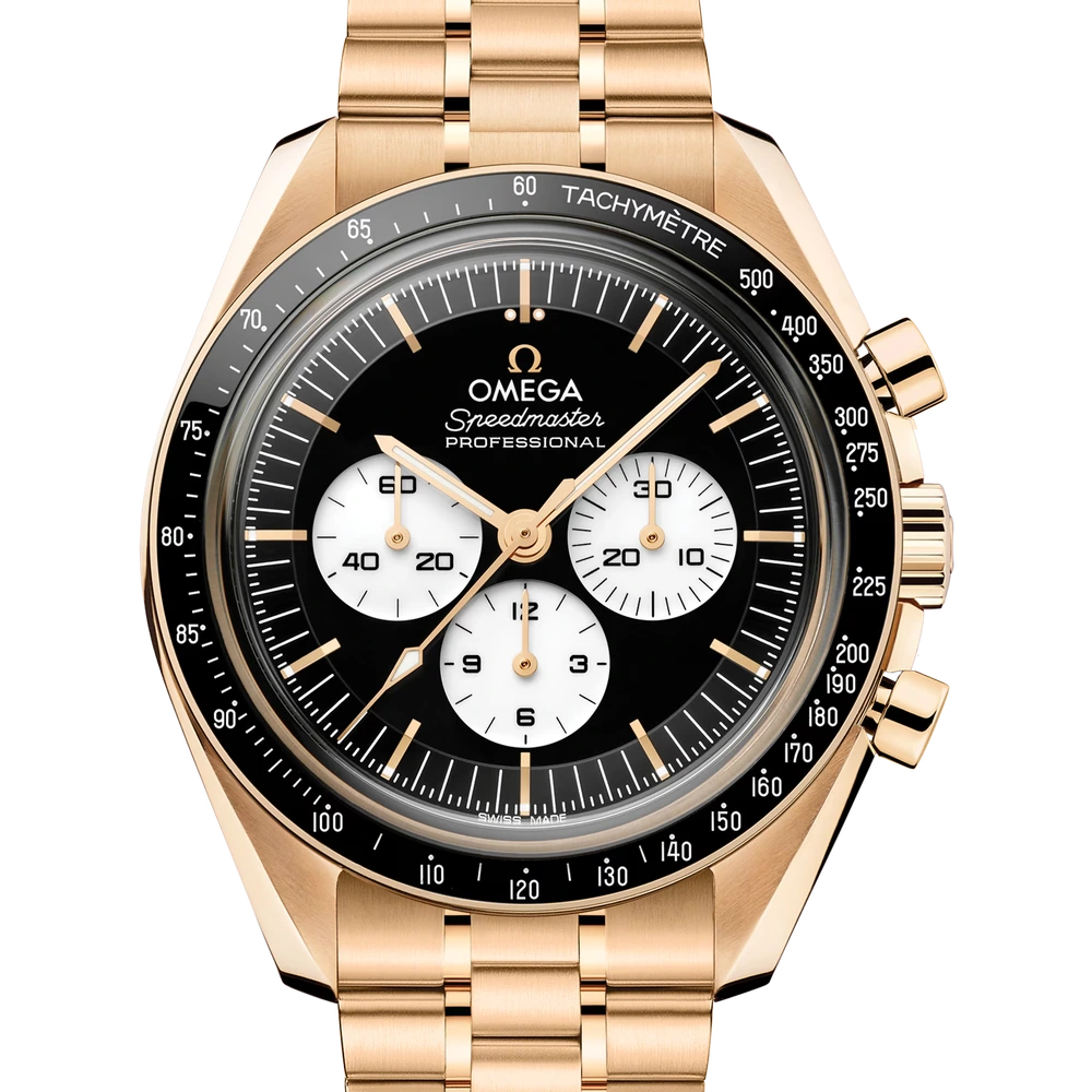Omega 42 mm, Moonshine gold on Moonshine gold