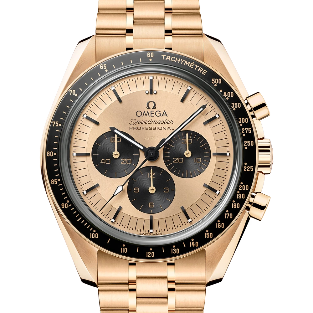 Omega 42 mm, Moonshine gold on Moonshine gold