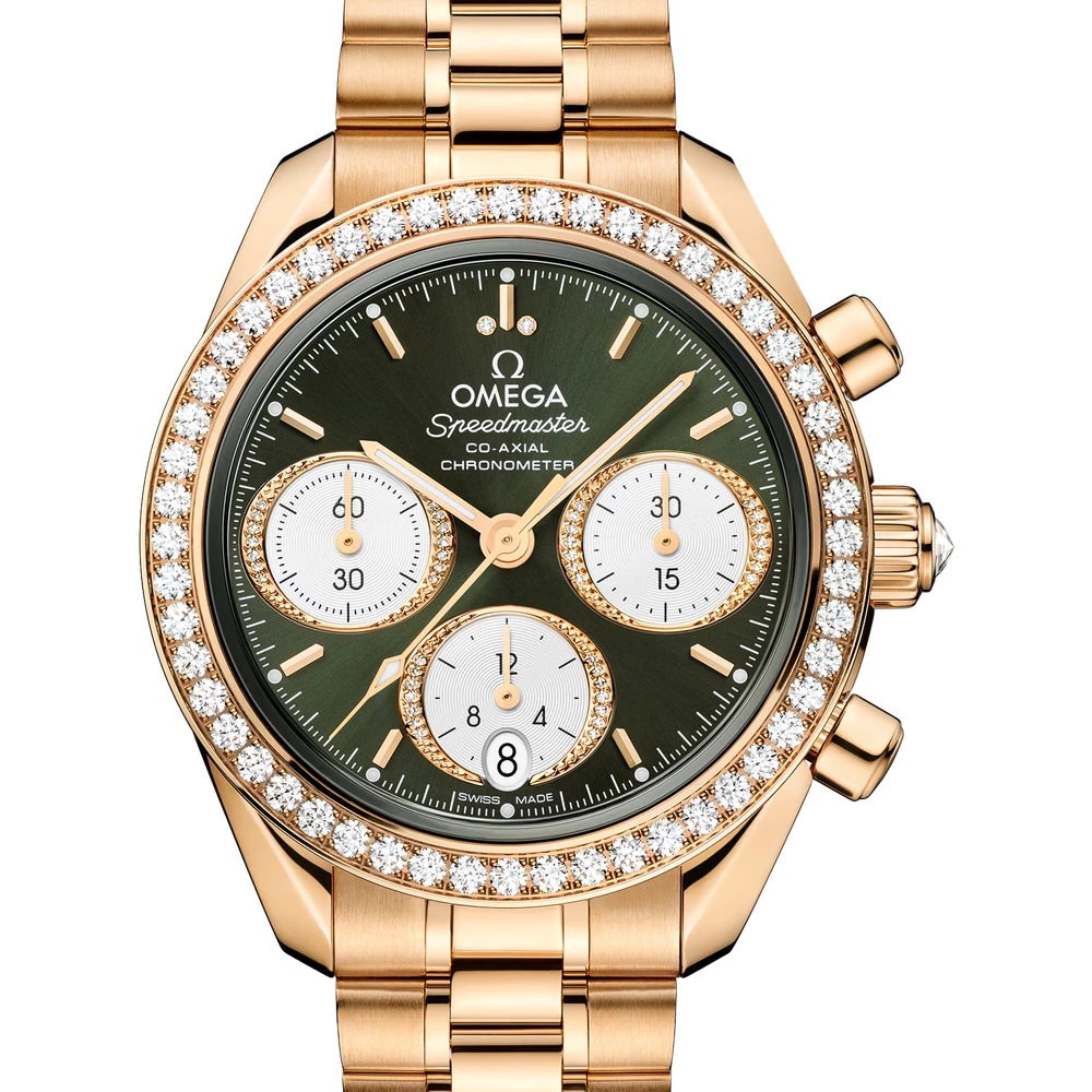 Omega 38 mm, Moonshine gold on Moonshine gold