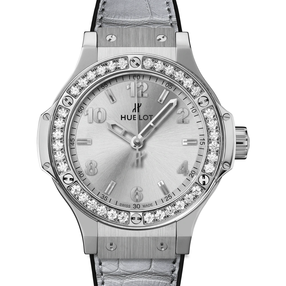 Hublot Monochrome Steel Diamonds 38 mm