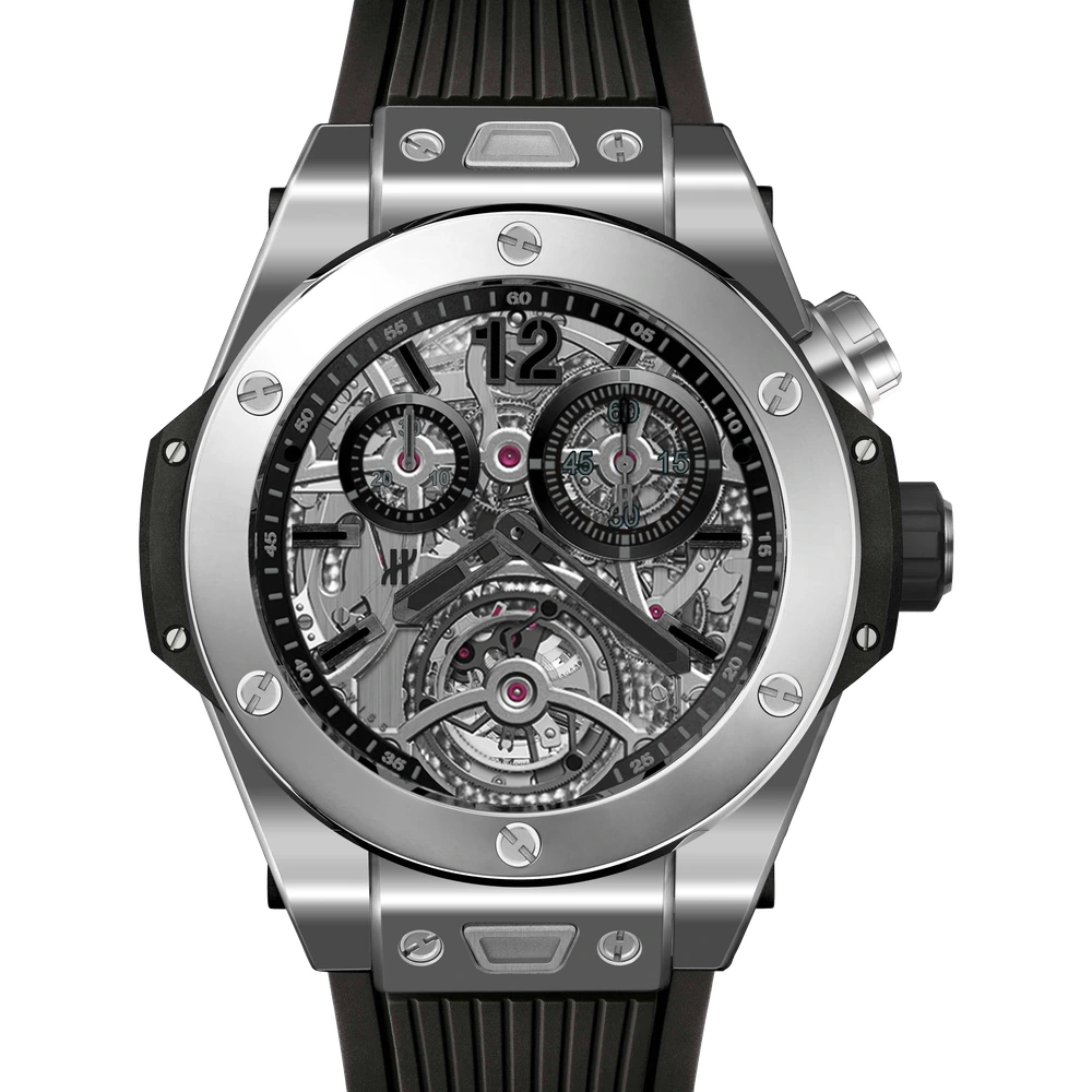 Hublot Tourbillon Chronograph Cathedral Minute Repeater Polished Titanium 45 mm