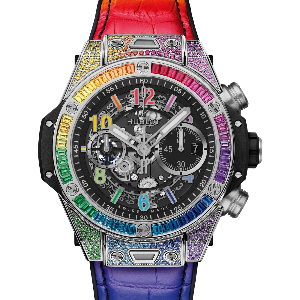 Hublot Unico Titanium Rainbow 44 mm