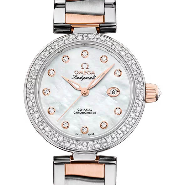 Omega 34 mm, steel - Sedna gold on steel - Sedna gold