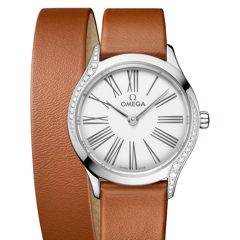 Omega 26 mm, steel on leather