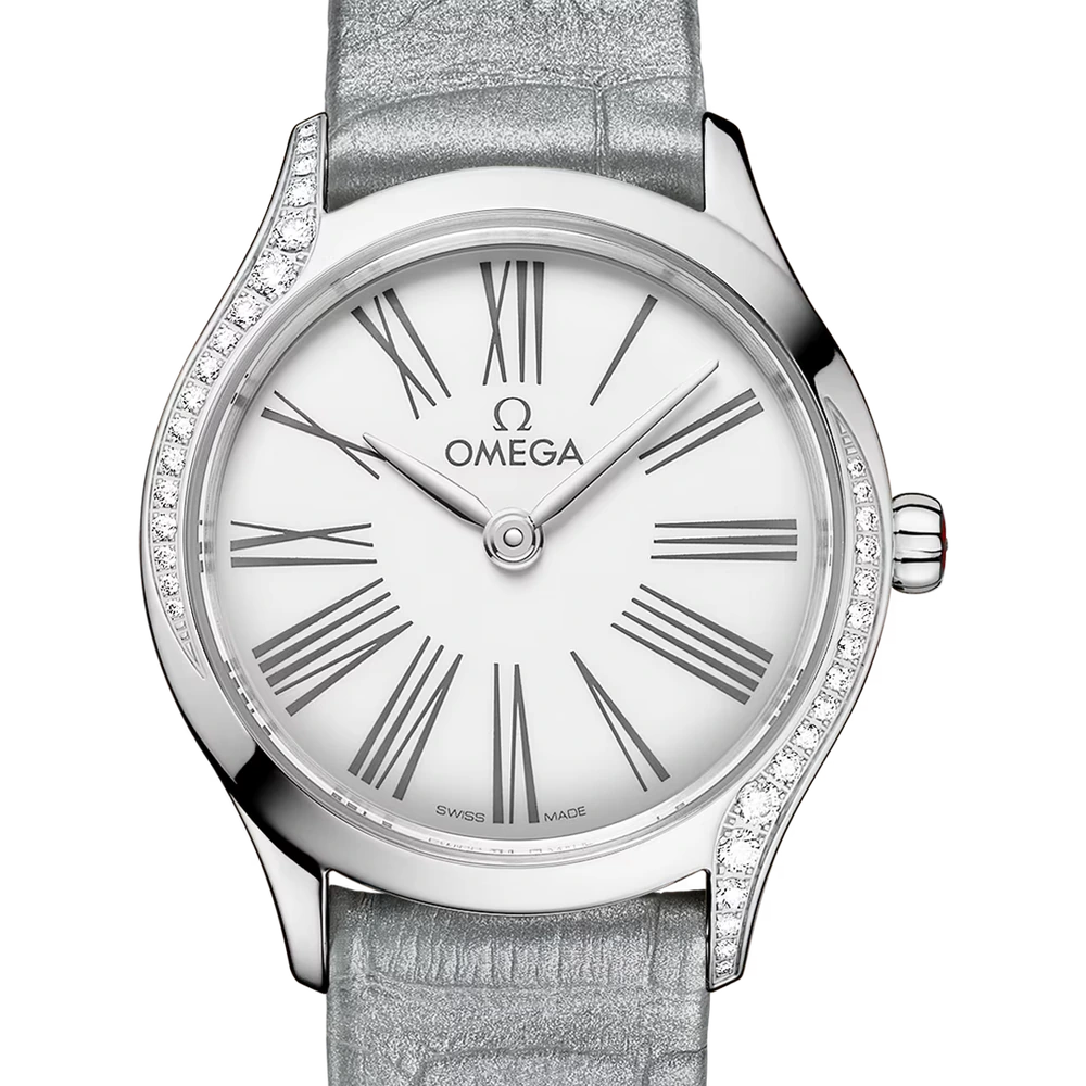 Omega 26 mm, steel on alligator