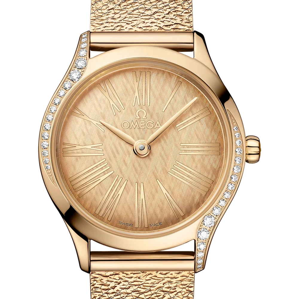 Omega 26 mm, Moonshine gold on Moonshine gold
