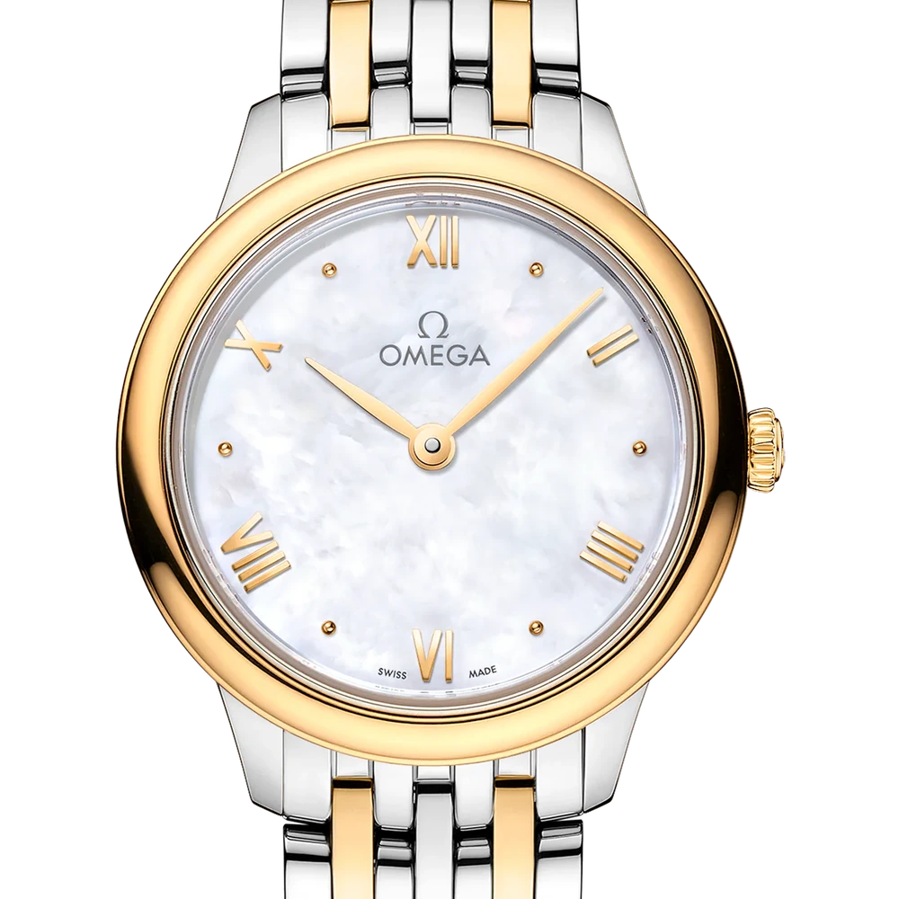 Omega 27.5 mm, steel - yellow gold on steel - yellow gold