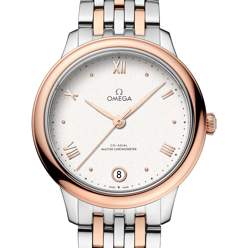Omega 34 mm, steel - Sedna gold on steel - Sedna gold