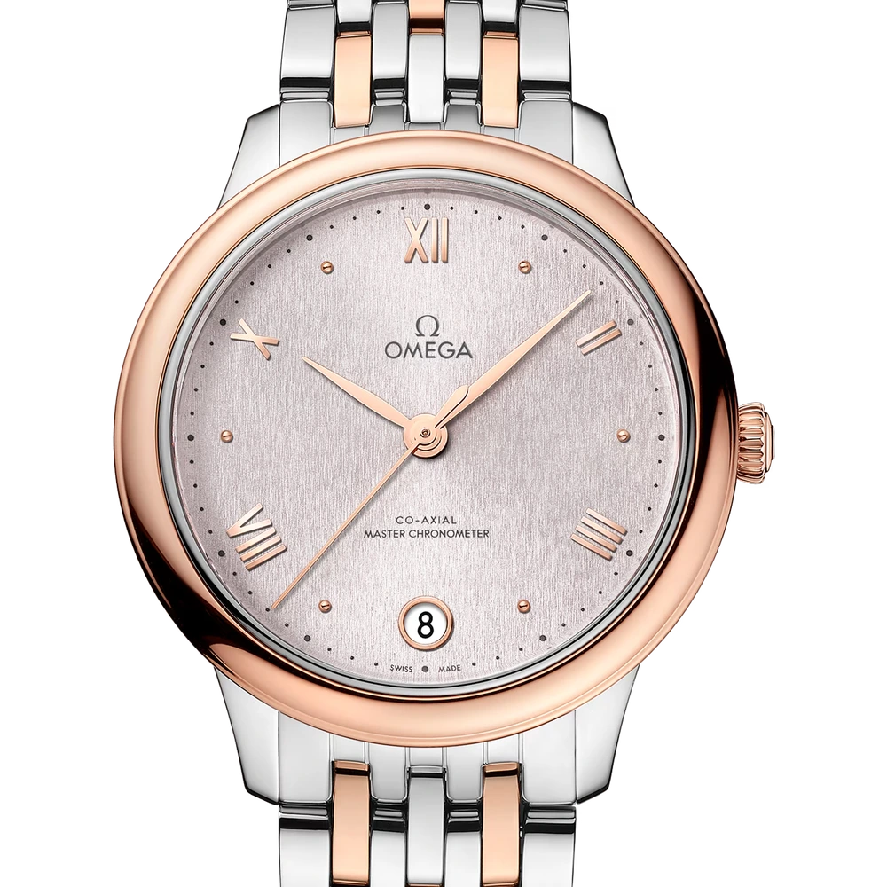 Omega 34 mm, steel - Sedna gold on steel - Sedna gold