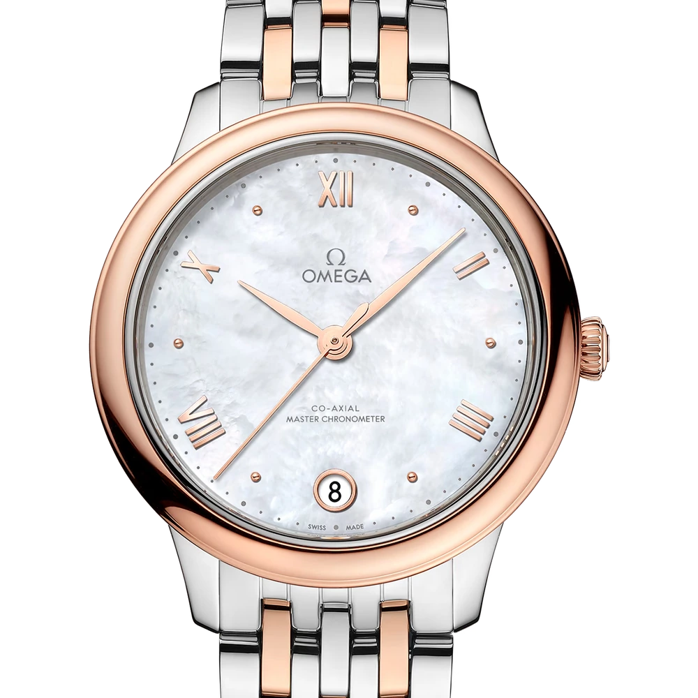 Omega 34 mm, steel - Sedna gold on steel - Sedna gold