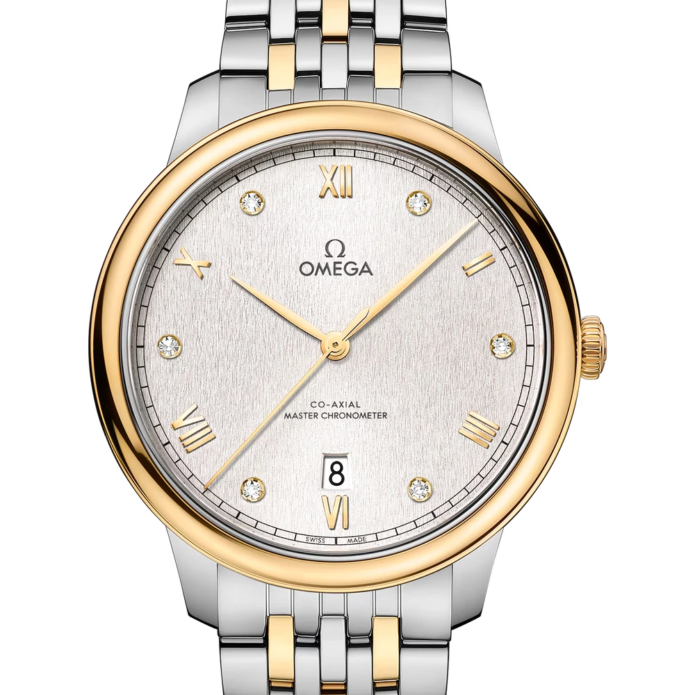 Omega 40 mm, steel - yellow gold on yellow gold