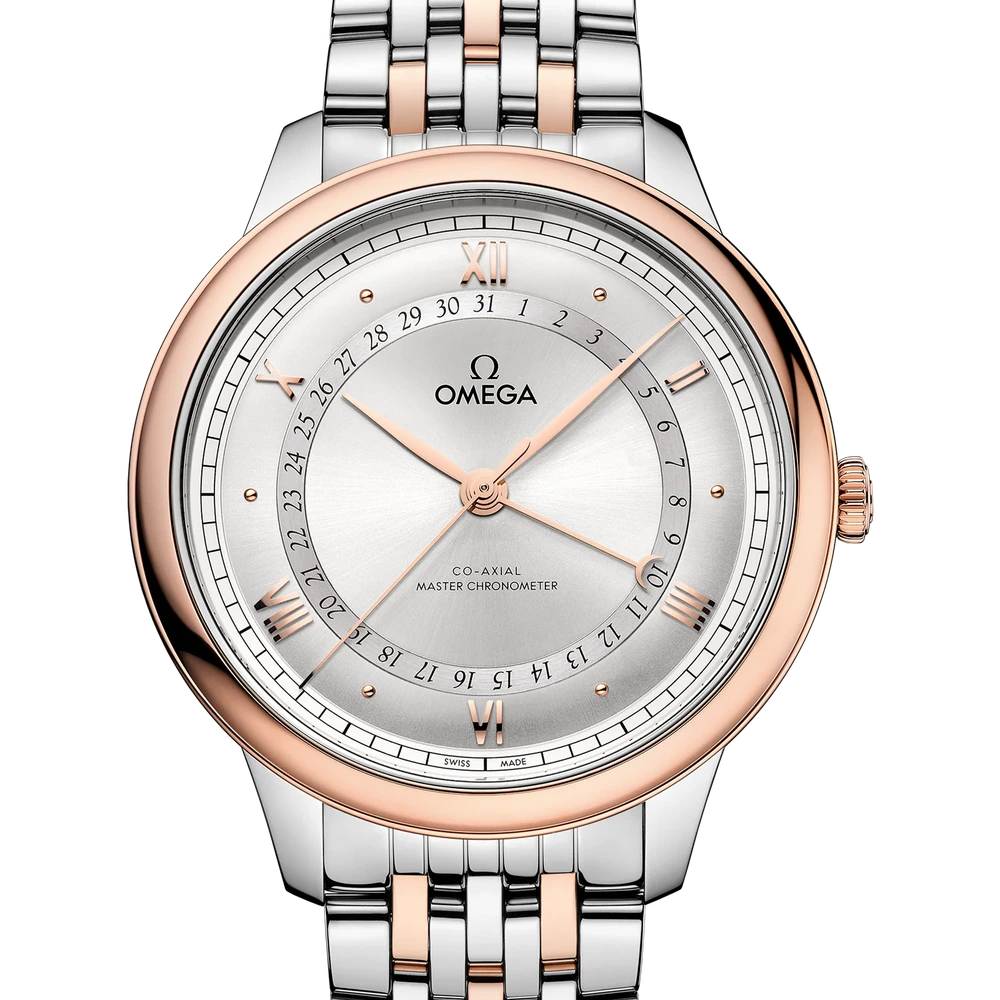 Omega 42 mm, steel - Sedna gold on steel - Sedna gold