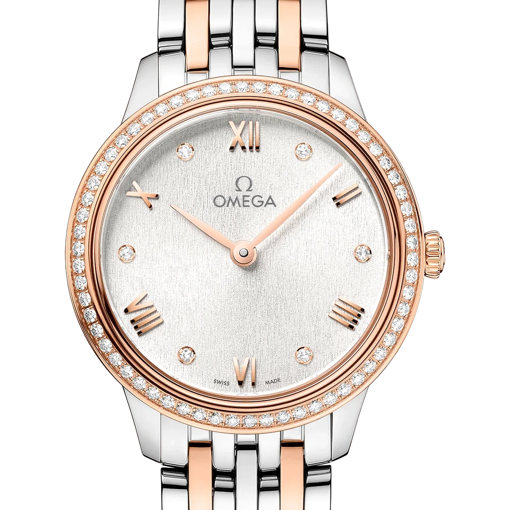Omega 27.5 mm, steel - Sedna gold on steel - Sedna gold