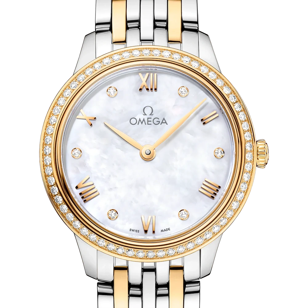 Omega 27.5 mm, steel - yellow gold on steel - yellow gold