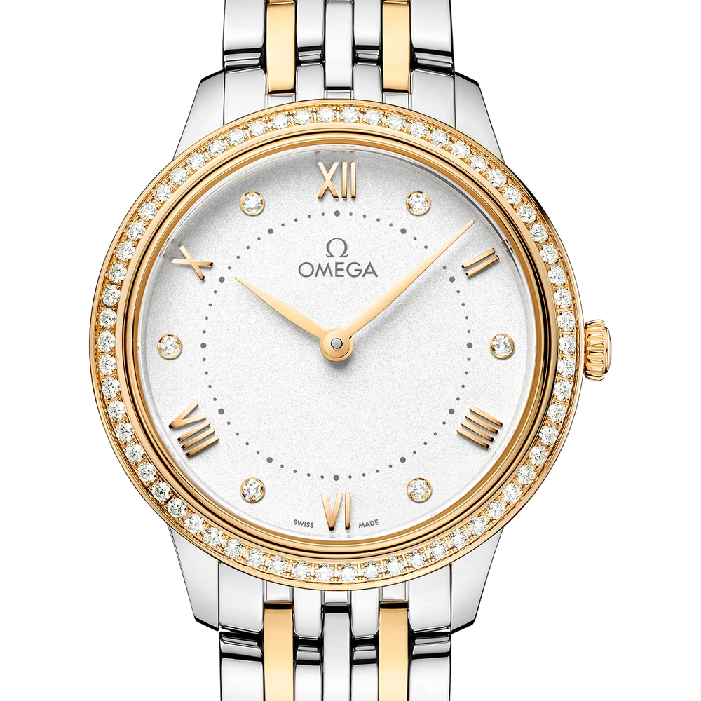 Omega 30 mm, steel - yellow gold on steel - yellow gold