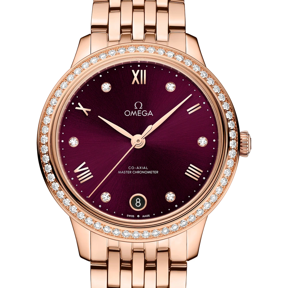 Omega 34 mm, Sedna gold on Sedna gold