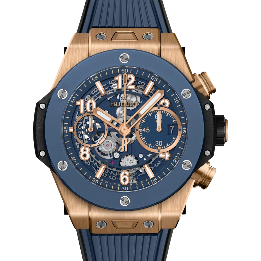 Hublot Unico King Gold Blue Ceramic 42 mm