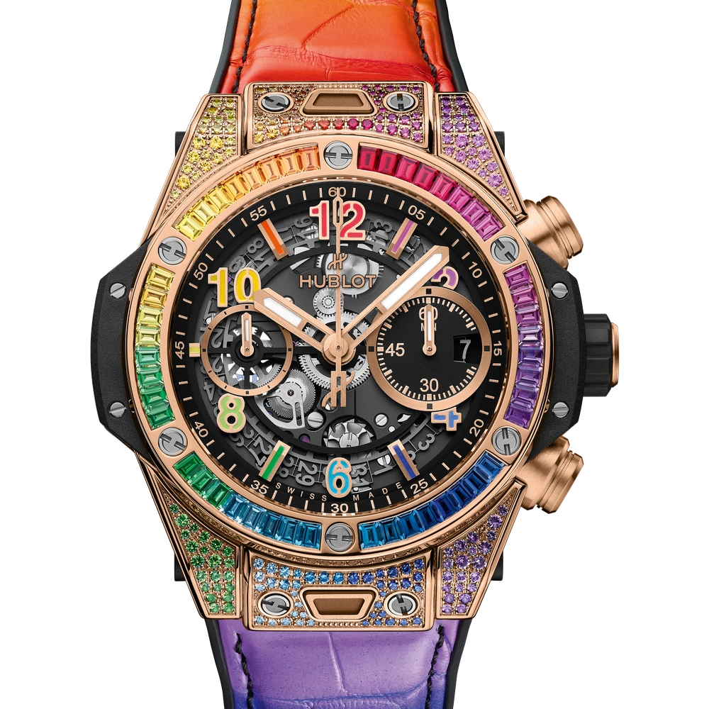 Hublot Unico King Gold Rainbow 42 mm