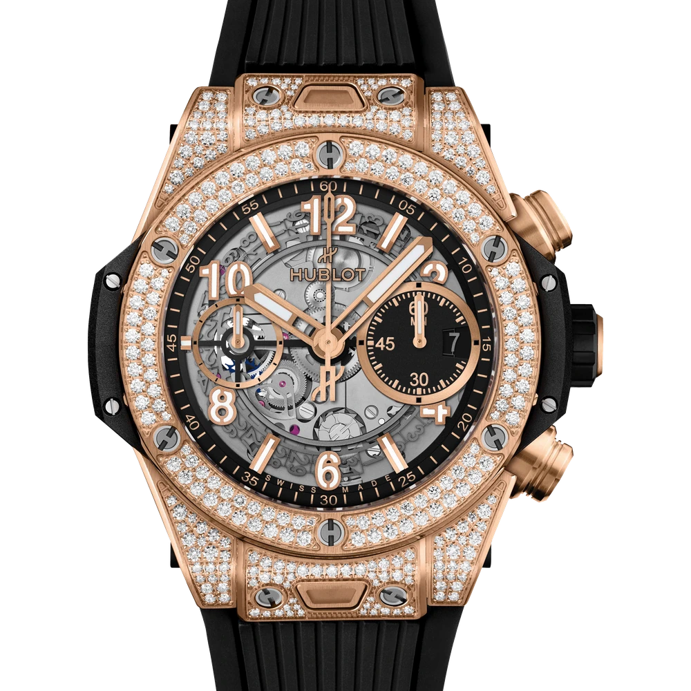 Hublot Unico King Gold Pavé 42 mm