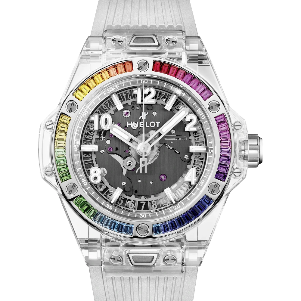 Hublot One Click Sapphire Rainbow 39 mm