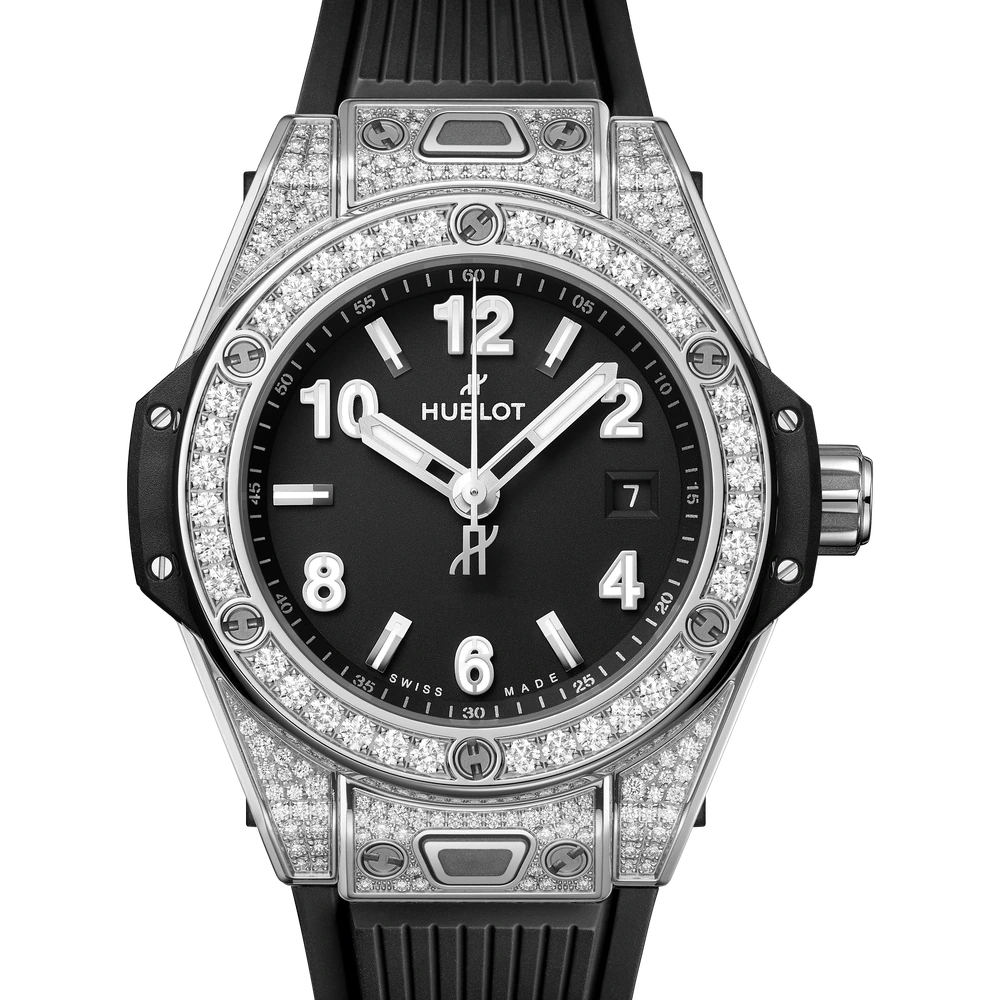 Hublot One Click Steel Pavé 33 mm