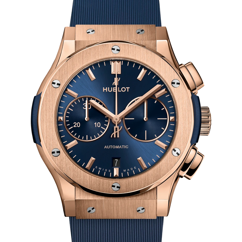 Hublot Chronograph King Gold Blue 45 mm