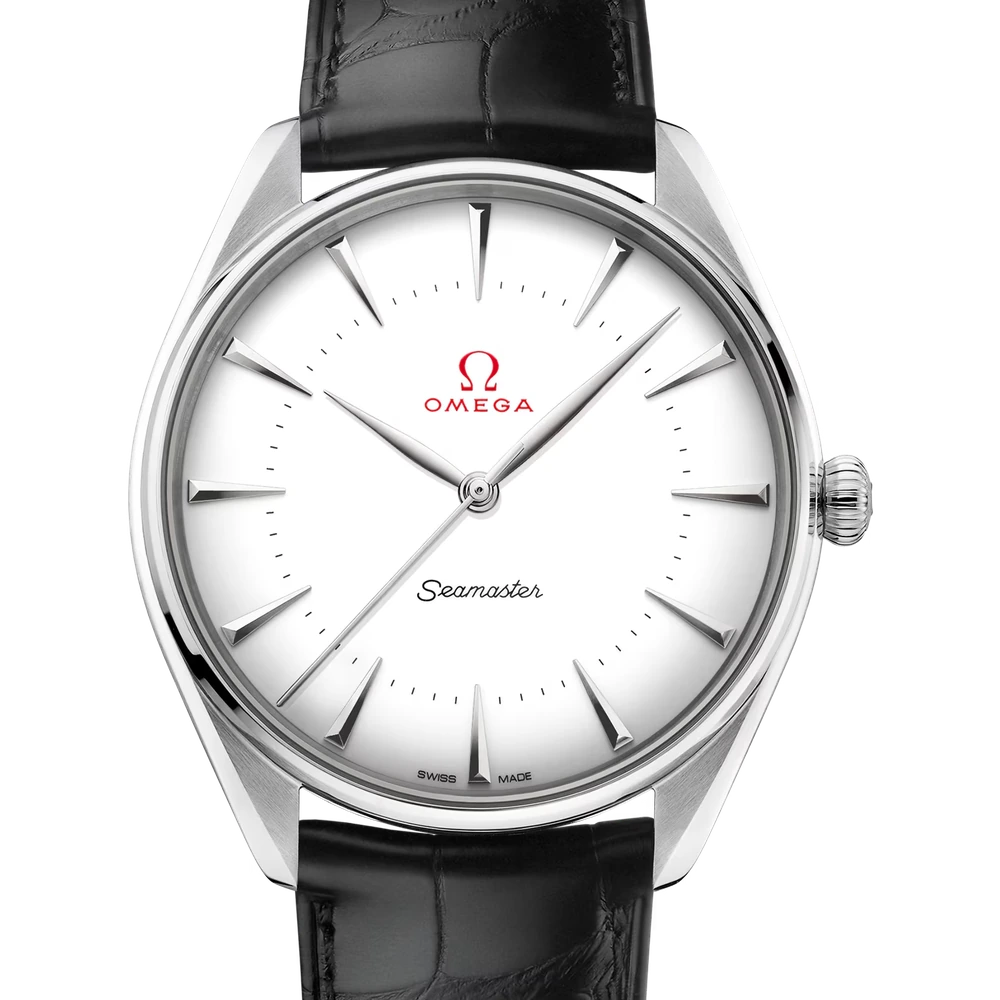 Omega 39.5 mm, Canopus Gold on leather strap