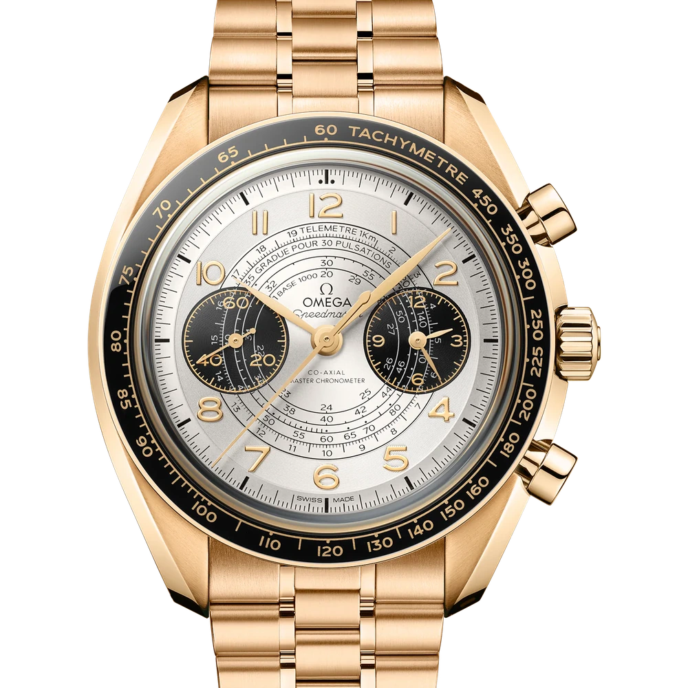 Omega 43 mm, Moonshine gold on Moonshine gold