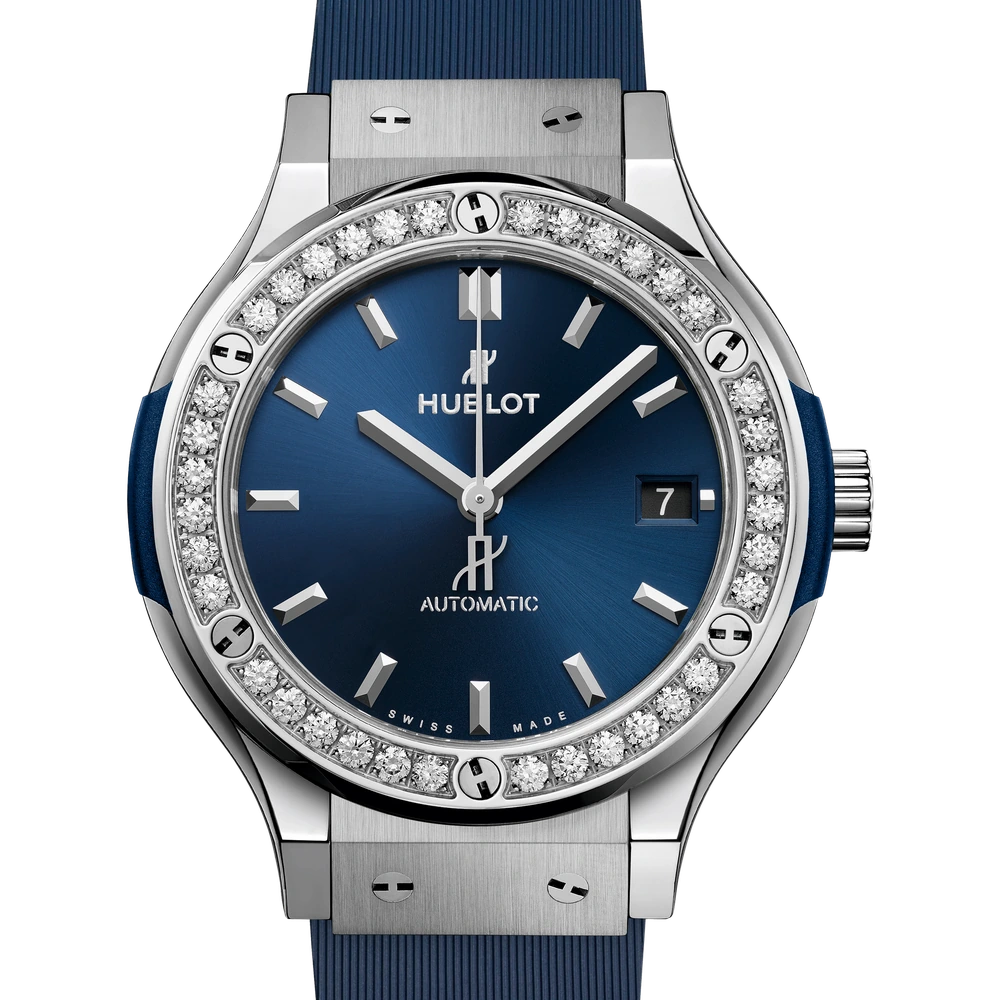 Hublot Titanium Blue Diamonds 38 mm