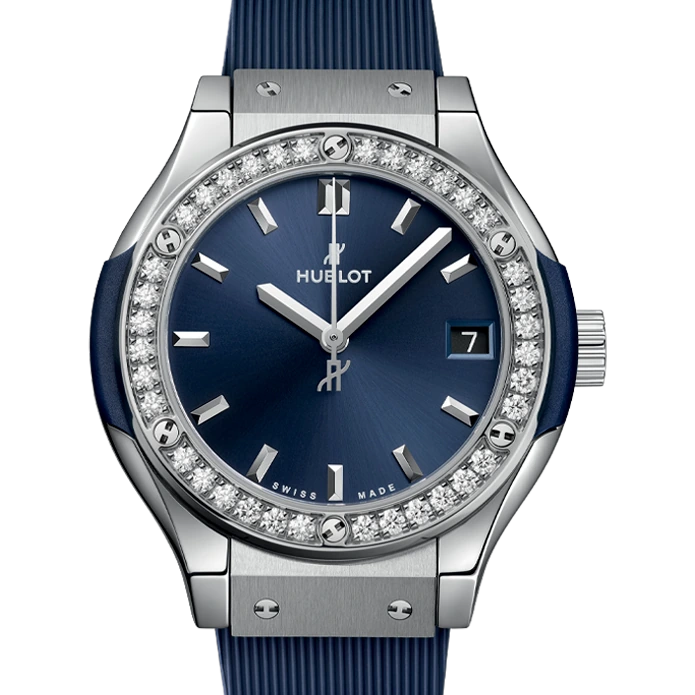 Hublot Titanium Blue Diamonds 33 mm