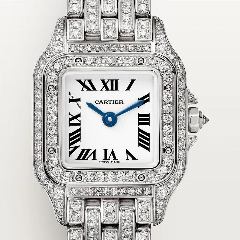 Cartier Panthère de Cartier, mini model, quartz movement, white gold, diamonds
