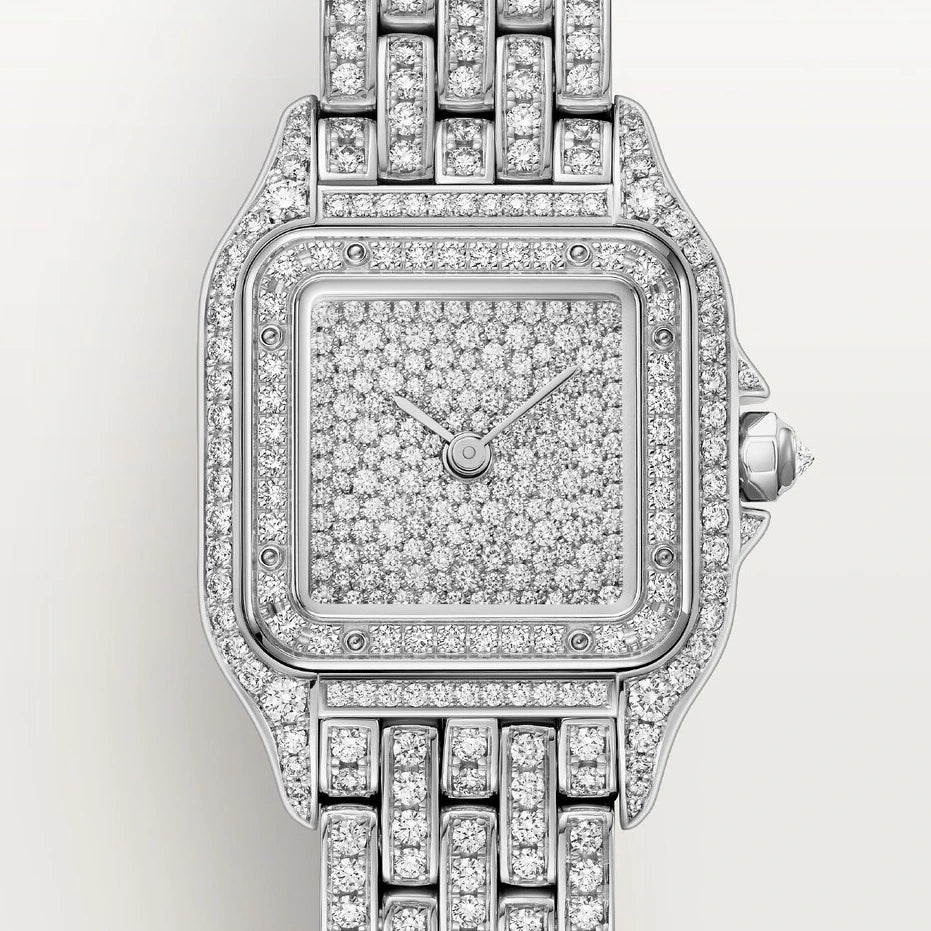 Cartier Panthère de Cartier, small model, quartz movement, white gold, diamonds