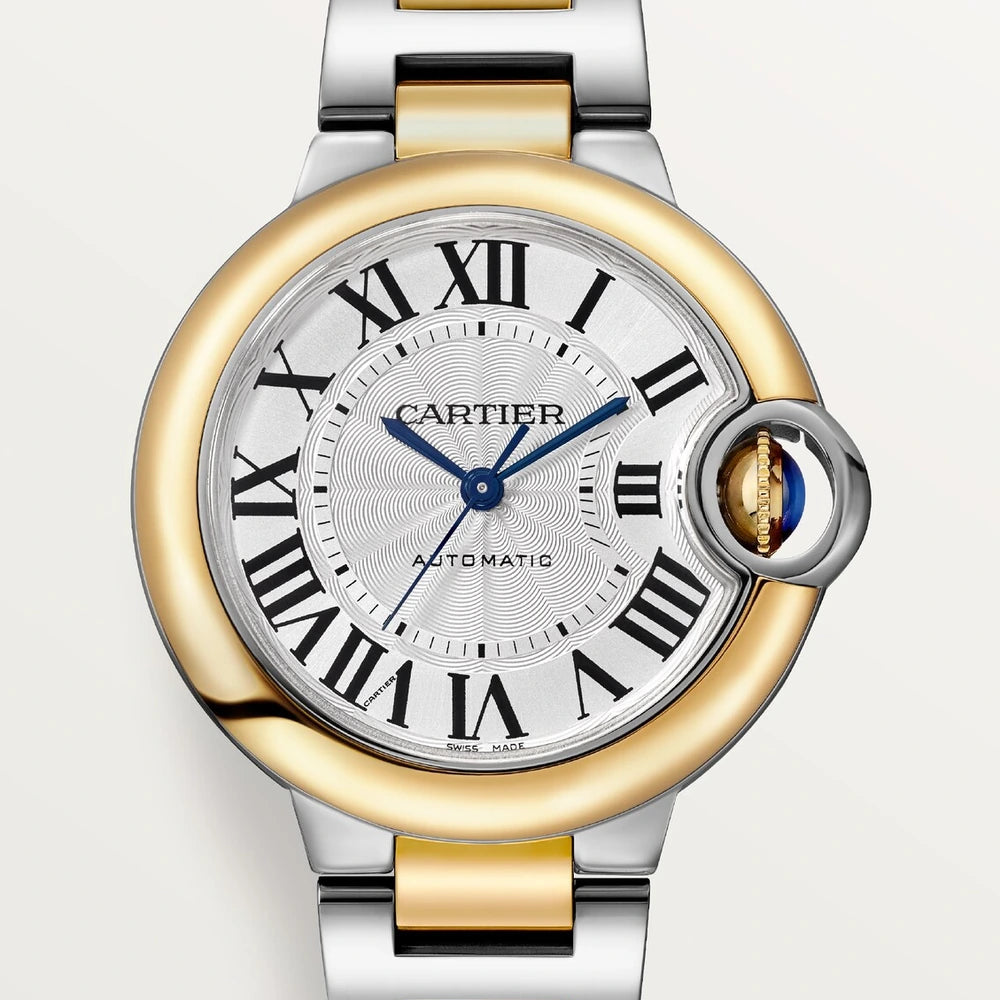 Cartier Ballon Bleu de Cartier, 33 mm, automatic mechanical movement, yellow gold, steel