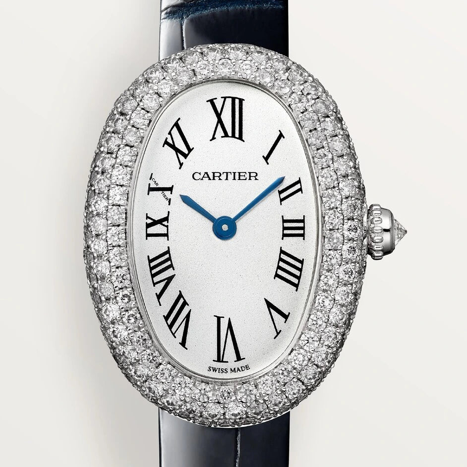 Cartier Baignoire, small model, quartz movement, white gold