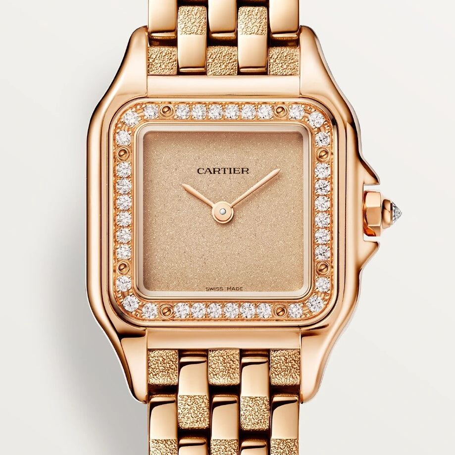 Cartier Panthère de Cartier watch, small model, small model, quartz, rose gold, diamonds