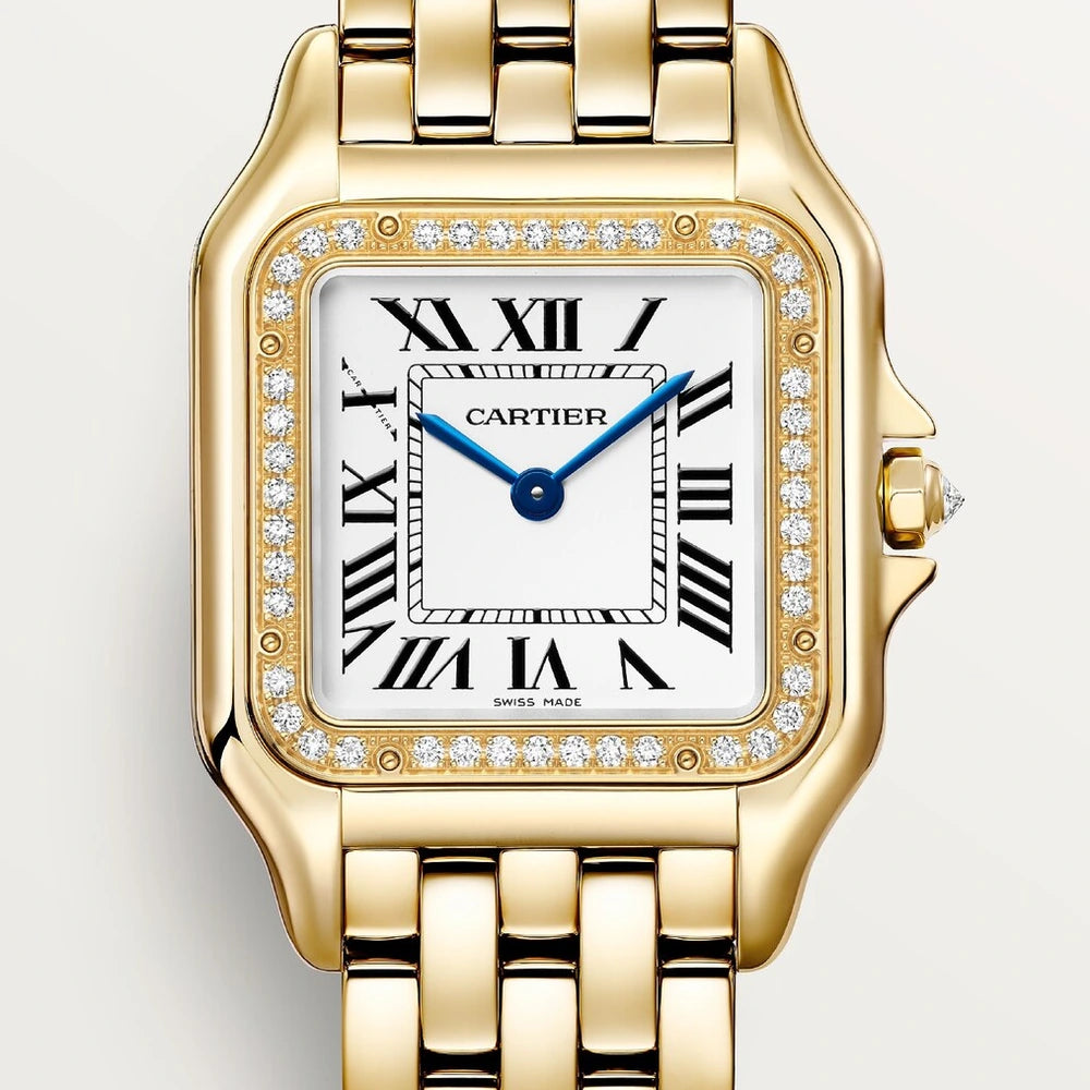 Cartier Panthère de Cartier, medium model, quartz movement, yellow gold, diamonds