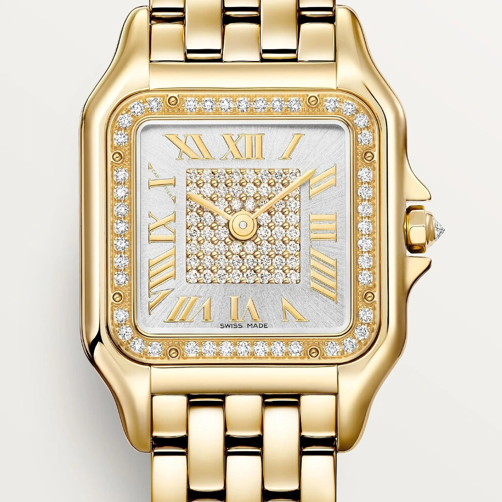 Cartier Panthère de Cartier, medium model, quartz, yellow gold, diamonds