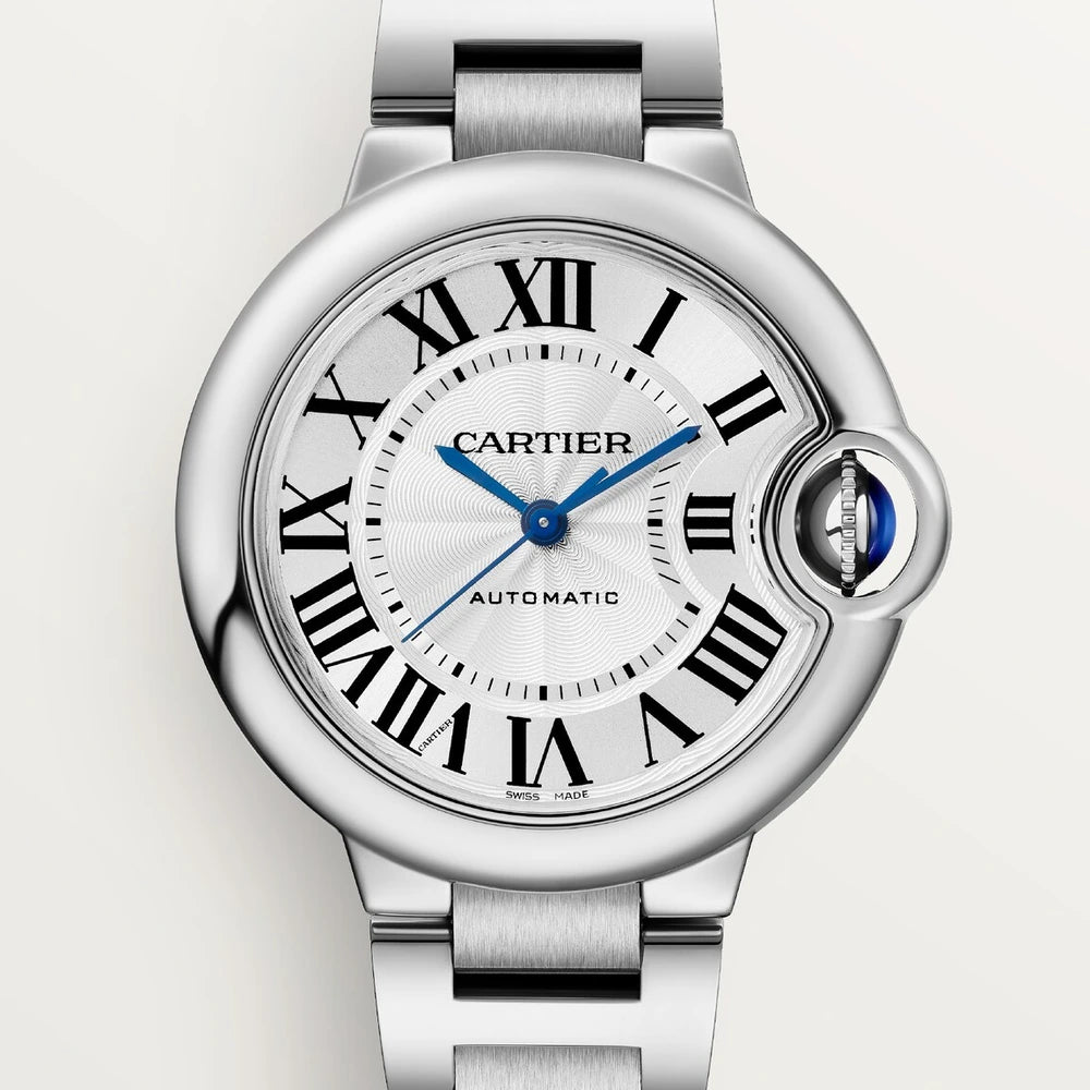 Cartier Ballon Bleu de Cartier, 33 mm, mechanical movement with automatic winding, steel