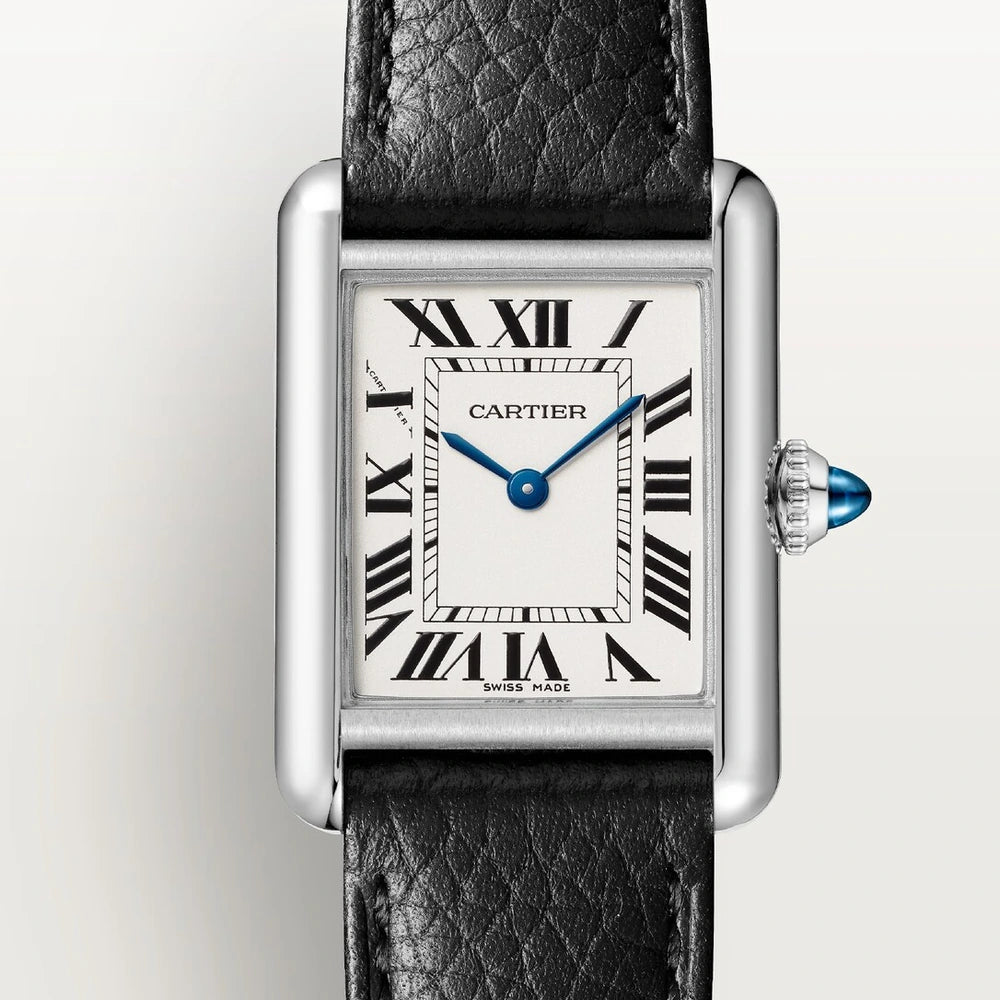 Cartier Tank Must de Cartier, small model, quartz movement, steel, leather
