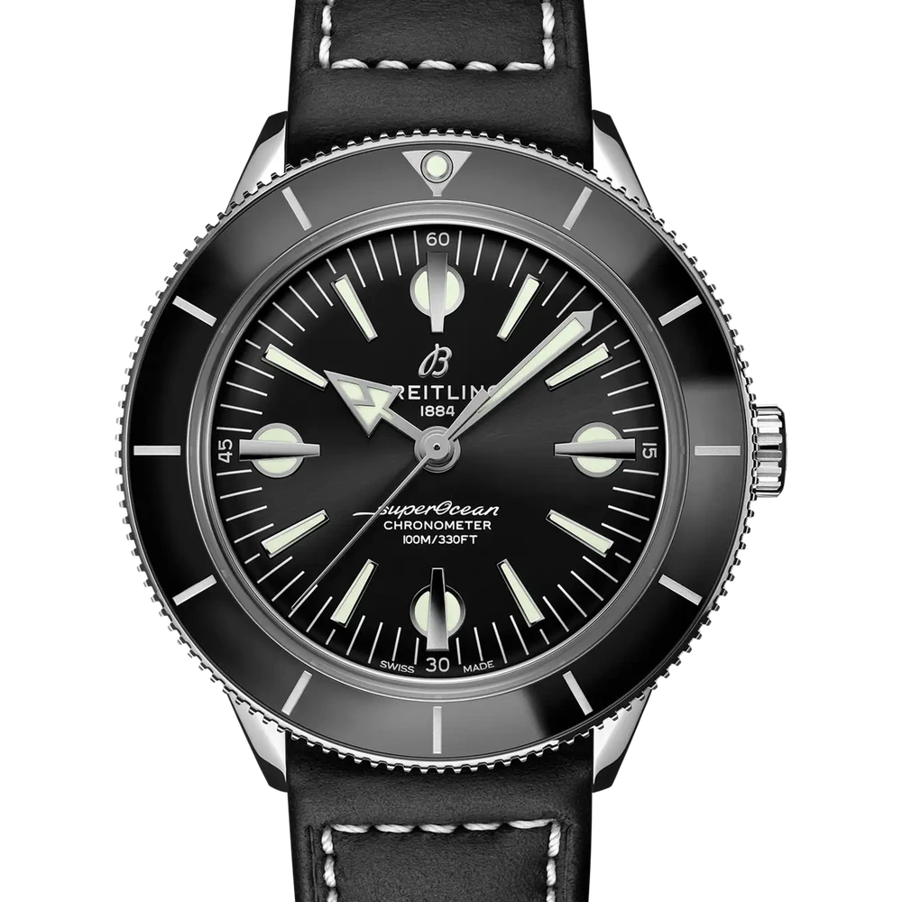 Breitling Superocean Heritage '57, 42 mm, stainless steel, black dial